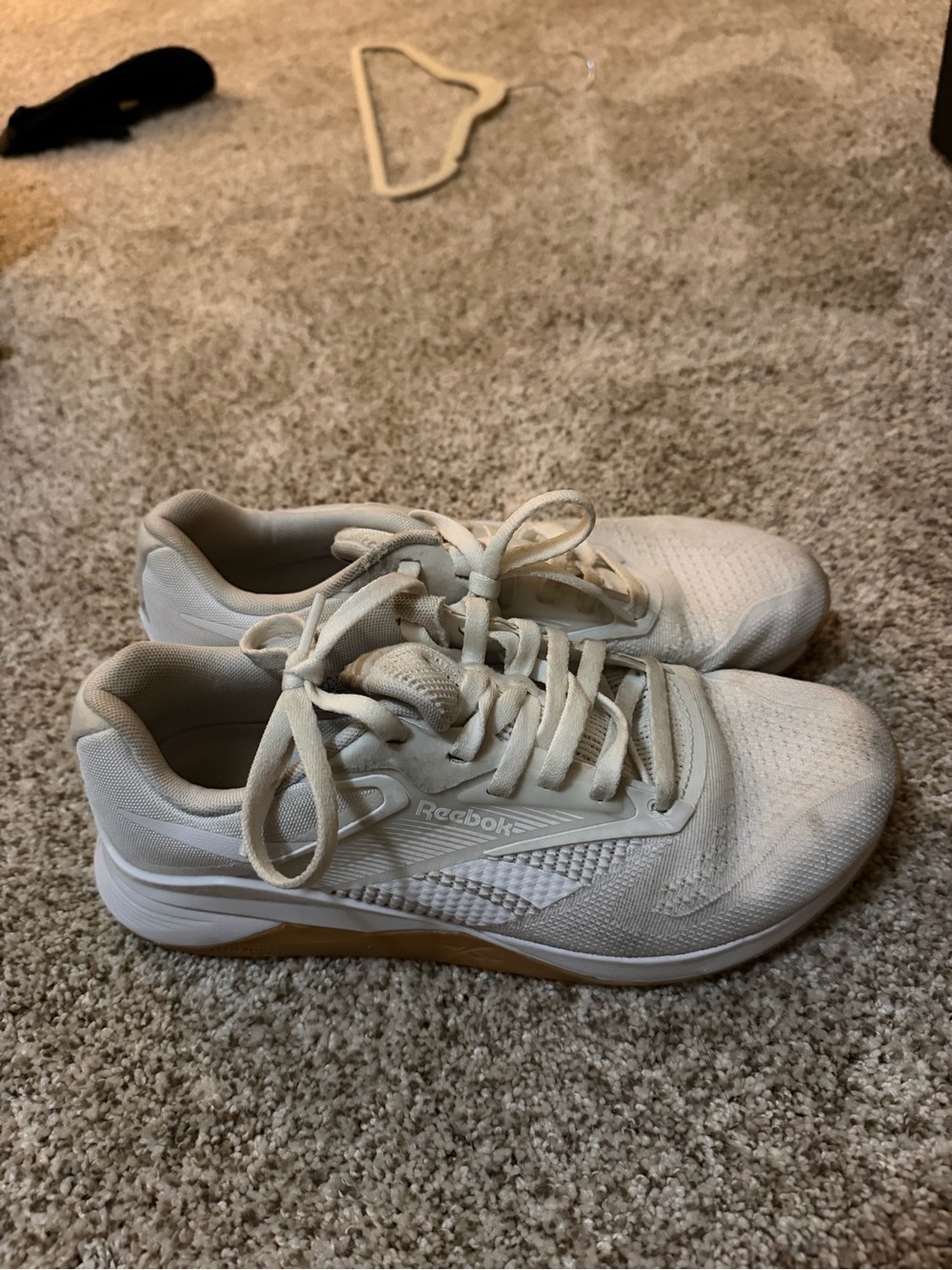 Reebok Women's Off-White Athletic Sneakers with Gum Outsole